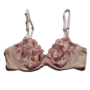 JOYSPUN Lacey Light Pink Underwire Bra Size 36B NWOT